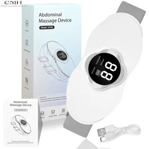 Menstrual Cramp Relief Abdominal Massage Device Women Heating Waist Massager Smart Temperature Control 15 Intensity Gears Silent