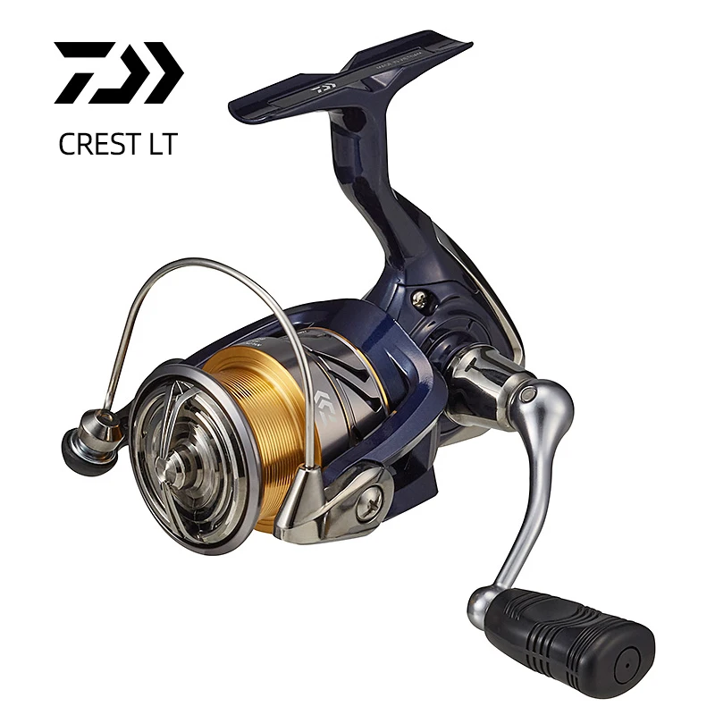 DAIWA CREST LT  Fishing Spinning Reel 2000 2500 3000 4000 Shallow Spool Max Drag 5-12KG Seawater Wheel Fishing Tackle