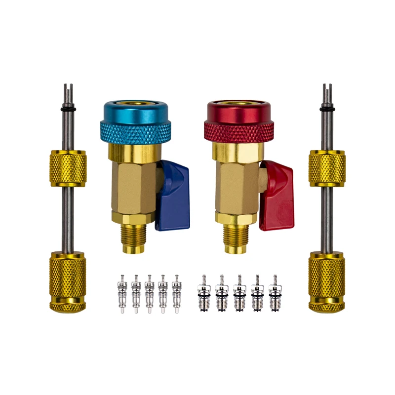 

R134a R12 Valve Core Remover Installer Replace High Low Side Schrader Valve Repair Tools Air conditioner