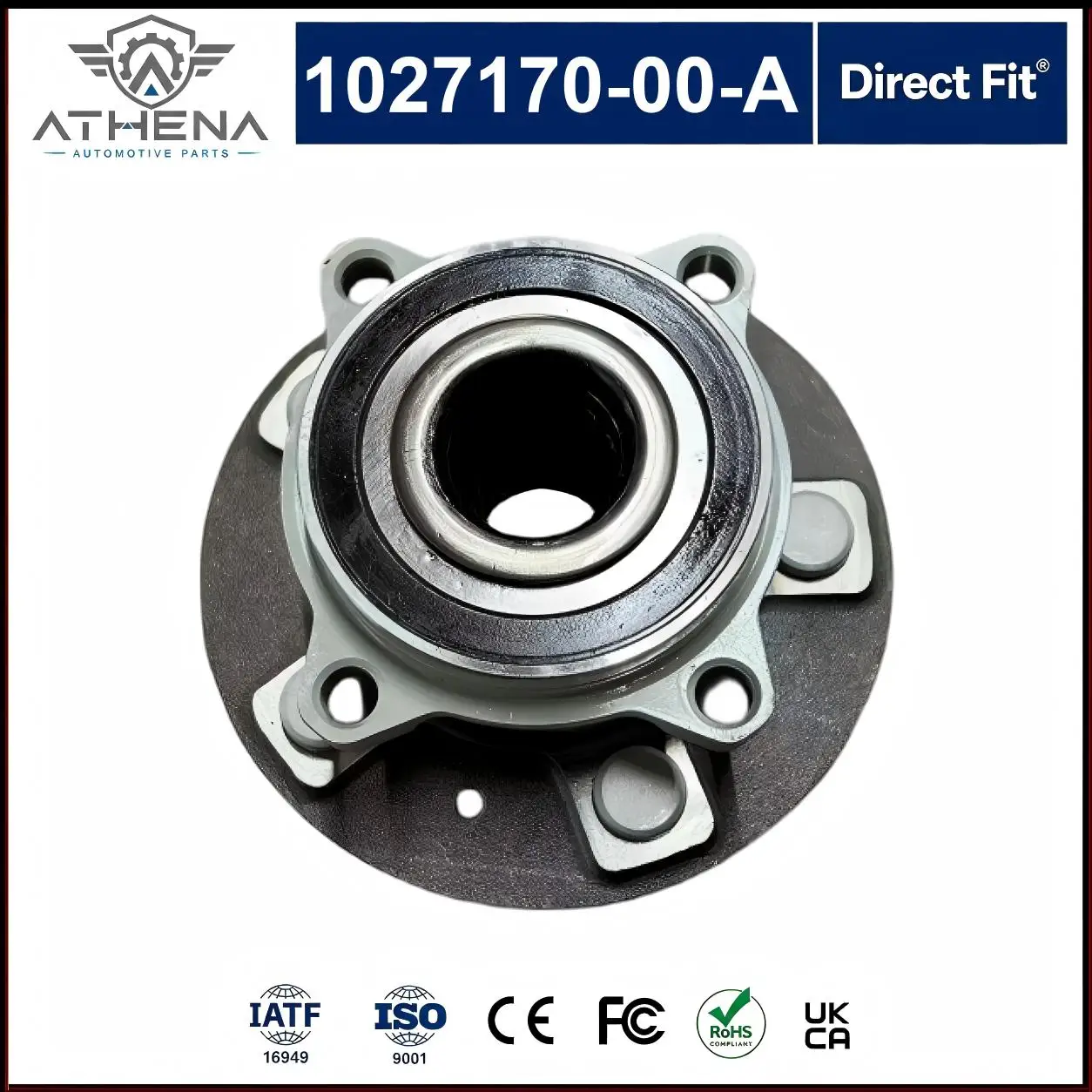 1027170‑00‑A Model S Model X Front Wheel Hub Bearing Assembly Fix Hum Vibration Loose Noise Fit Tesla 14‑21 4WD Front Axle