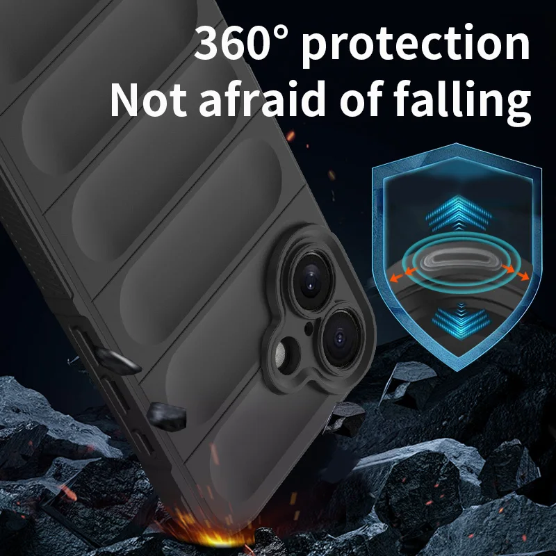 For iPhone 16 Case Silicone Liquid Shockproof TPU Rubber Protector Phone Case For iPhone 16 Cover For iPhone 16 Pro Max Case