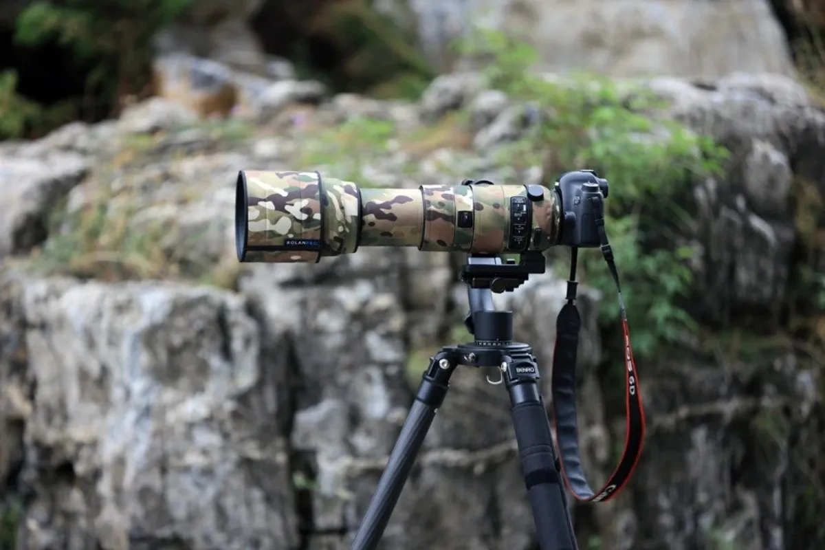ROLANPRO Waterproof Lens Camo Coat for Sigma 150-600mm F5-6.3 DG OS HSM Sports For Canon or Nikon mount Protective Sleeve Case