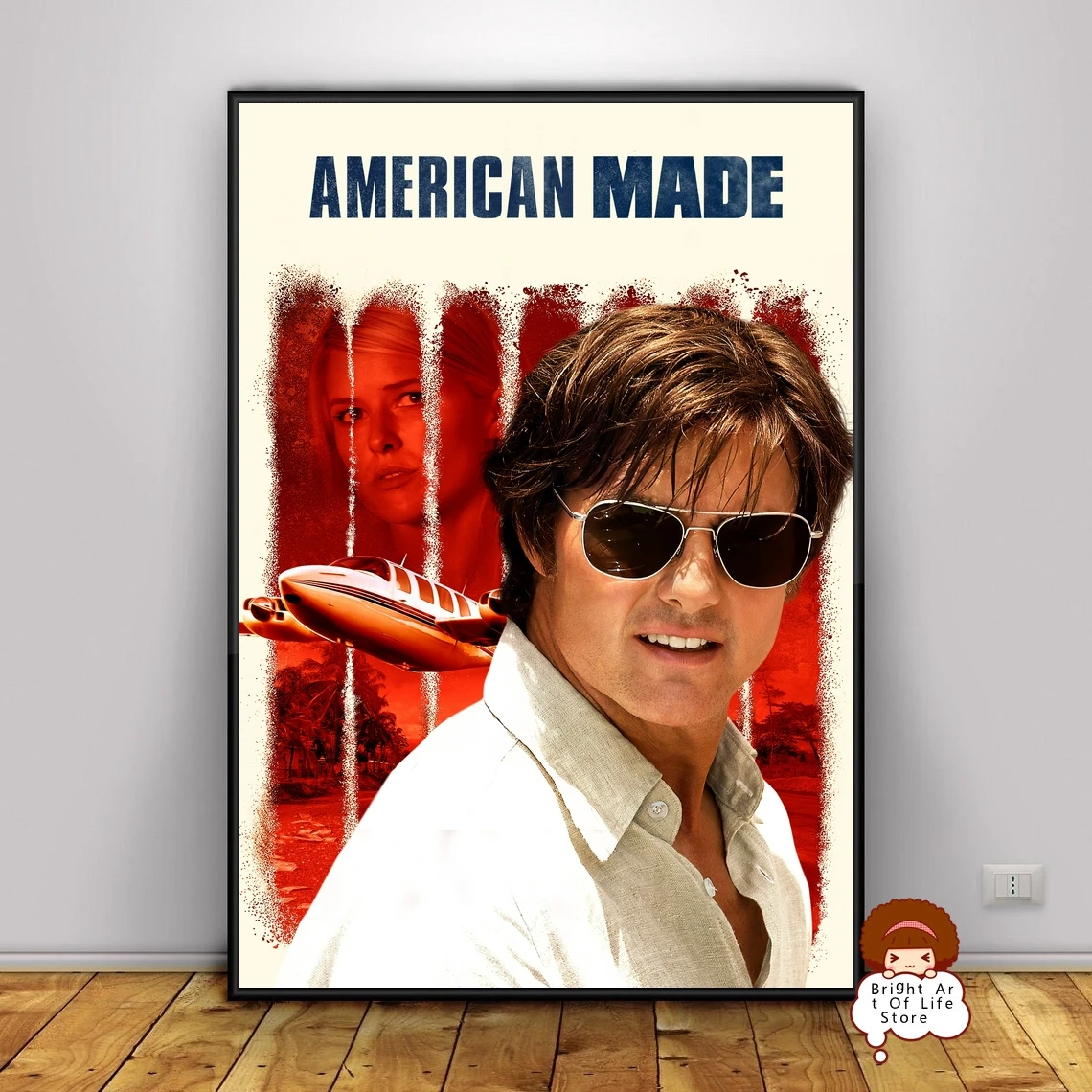 

American Made (2017) Movie Poster Cover Photo Canvas Print Wall Art Home Decor (Unframed)