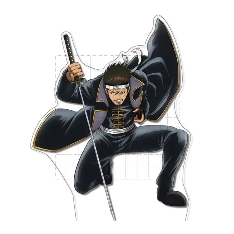 Gintama 15cm Sakata Gintoki Shimura Shinpachi Kagura Sadaharu Acrylic Stand Model Keychain Tabletop Decorations