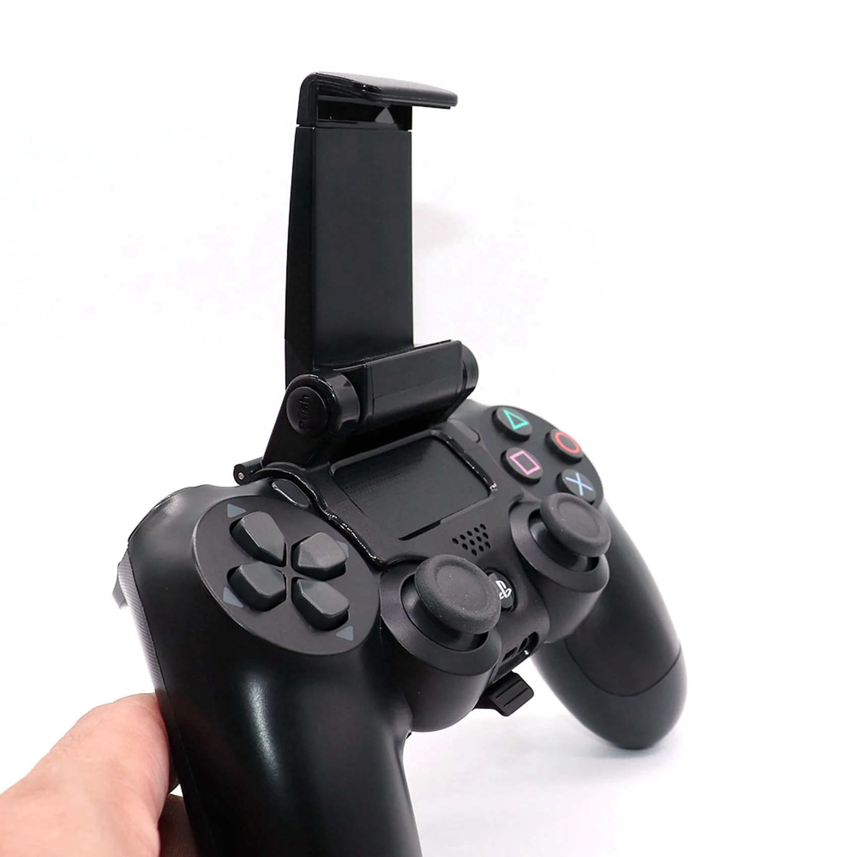 Exquisite-2X Smart Phone Mount Bracket Adjustable Gaming Gamepad Controller Clip Stand Holder For Sony PS4 Controller