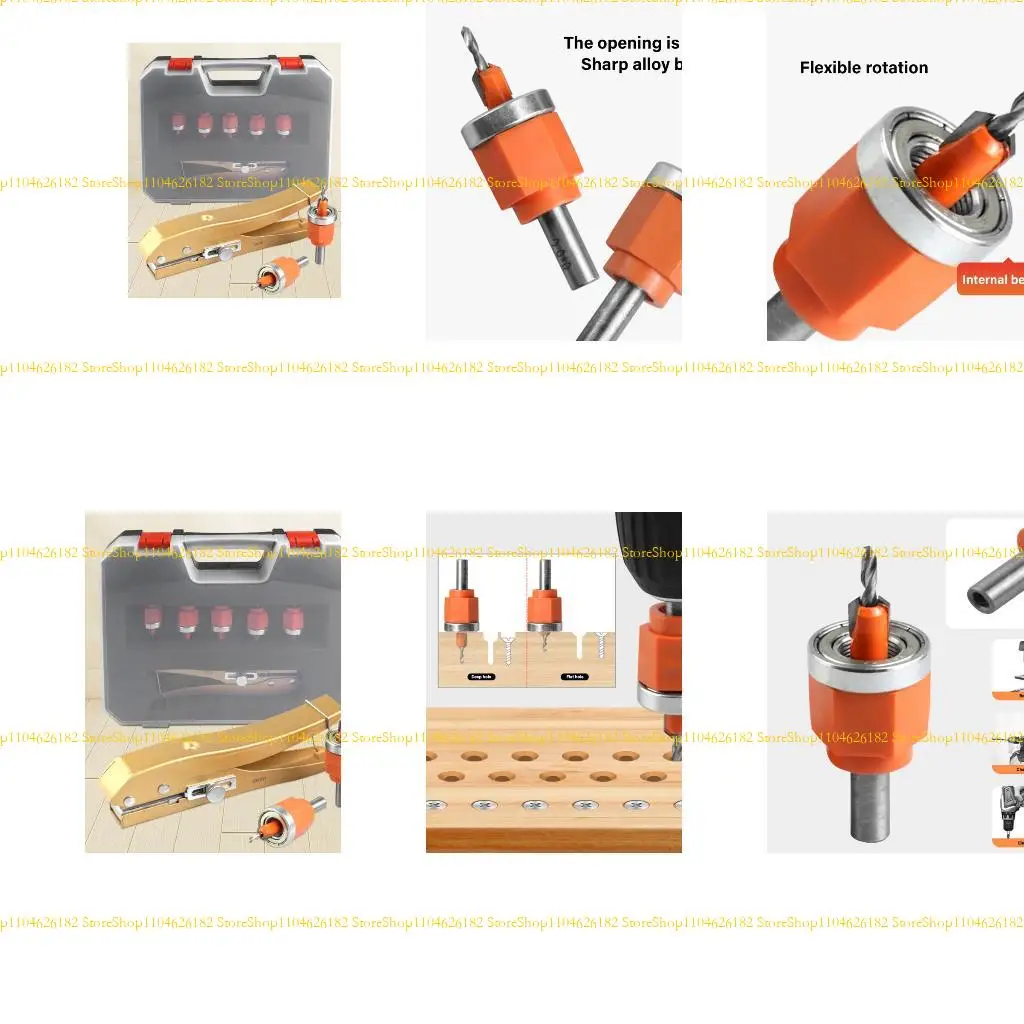 

Q2Q4 Регулируемая глубина Countersunck Bit Сплав Стальные ограниченные конусные отверстия отверстия для деревообработки столовые