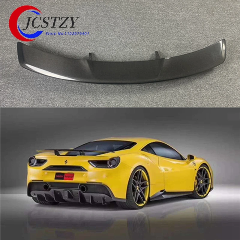Alerón trasero de fibra de carbono para Ferrari 488, alerón trasero de fibra de carbono para Ferrari 488 spider para alerón trasero Ferrari 488 GTB