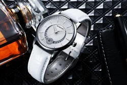 OCHSTIN Analog Watch Women Luxury Diamond Japan Quartz Auto Date Waterproof Fashion Leather Strap Dress Clock Gifts for Ladies