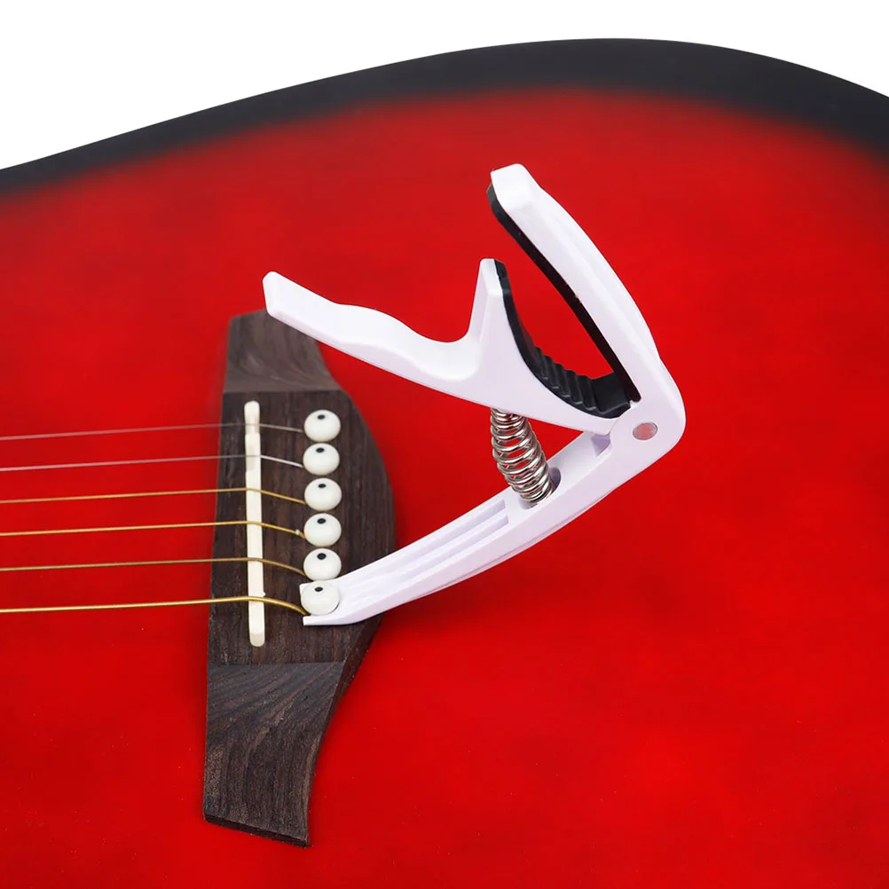 

Adjustable Guitar For Acoustic Electric String Guitars Spring Tension Even Pressure One Hand Use Decorative Capo