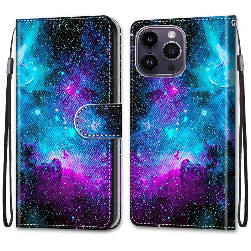 Leather Magnetic Case For Xiaomi Redmi Note 12S 12C Note12 4G Note 12 Turbo 5G Note12S Phone Cover Flip Wallet Painted Funda