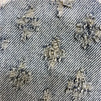 American Y2K Light Luxury Quality Retro Denim Shorts Summer Hip Hop INS Men Loose Shave Jacquard Couple Denim Five Point Pants 4