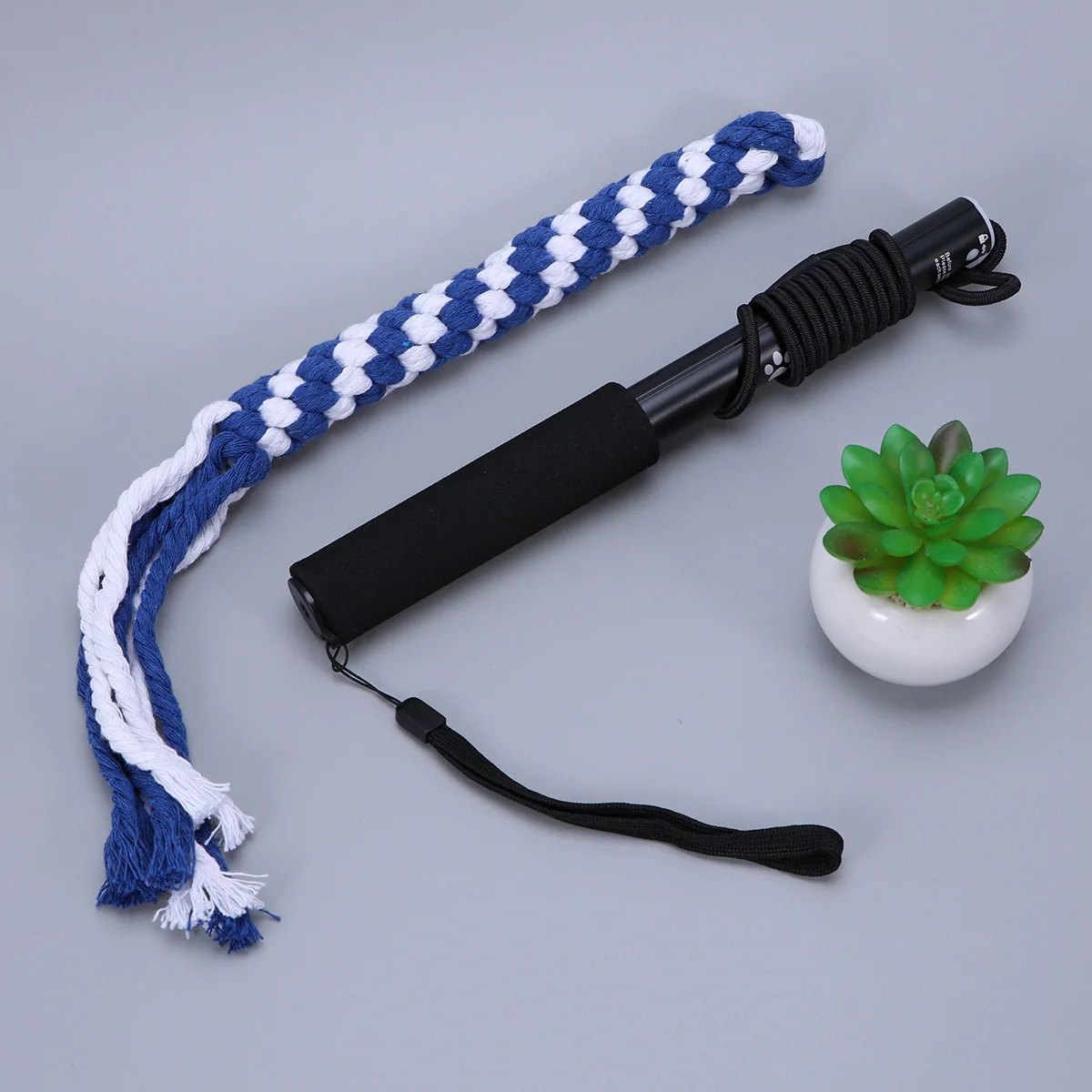 

Chasing Pole Cotton Rope Dog Training Tool Extendable Exercise Stick for Interactive Play S Black Dog Teaser