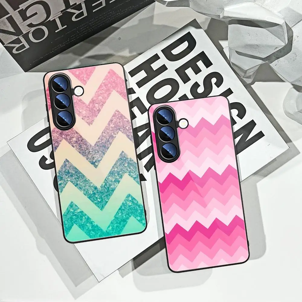 HD Colorful striped grid pattern phone case suitable for Samsung Galaxy S26 Edge S25 S24 S23 S22 Ultra S21 S20 FE 5G S10 Plus
