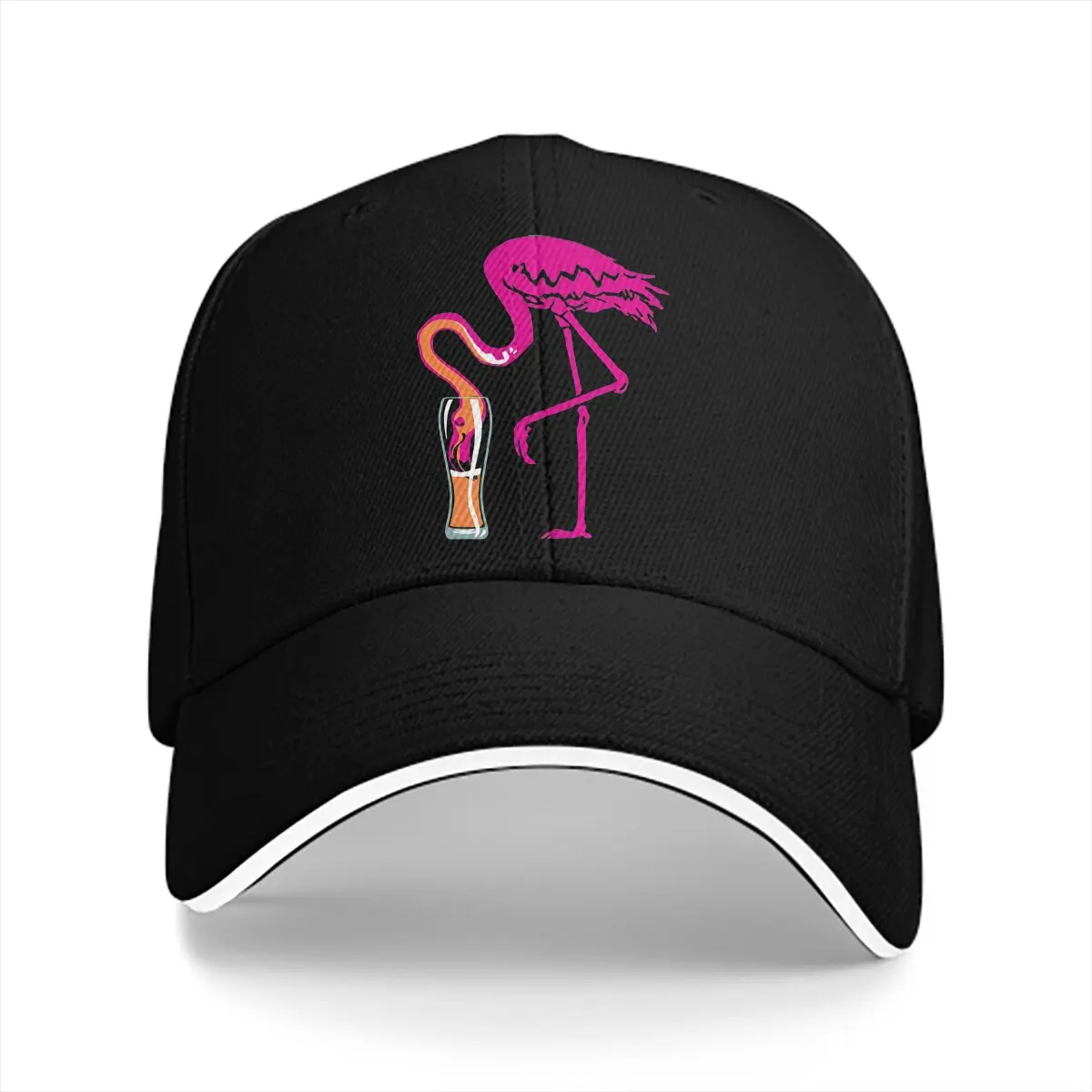 Flamingo Animals Multicolor Hat Peaked Cap Flamingo-Ing-Going-Gone! Personalized Visor Protection Hats