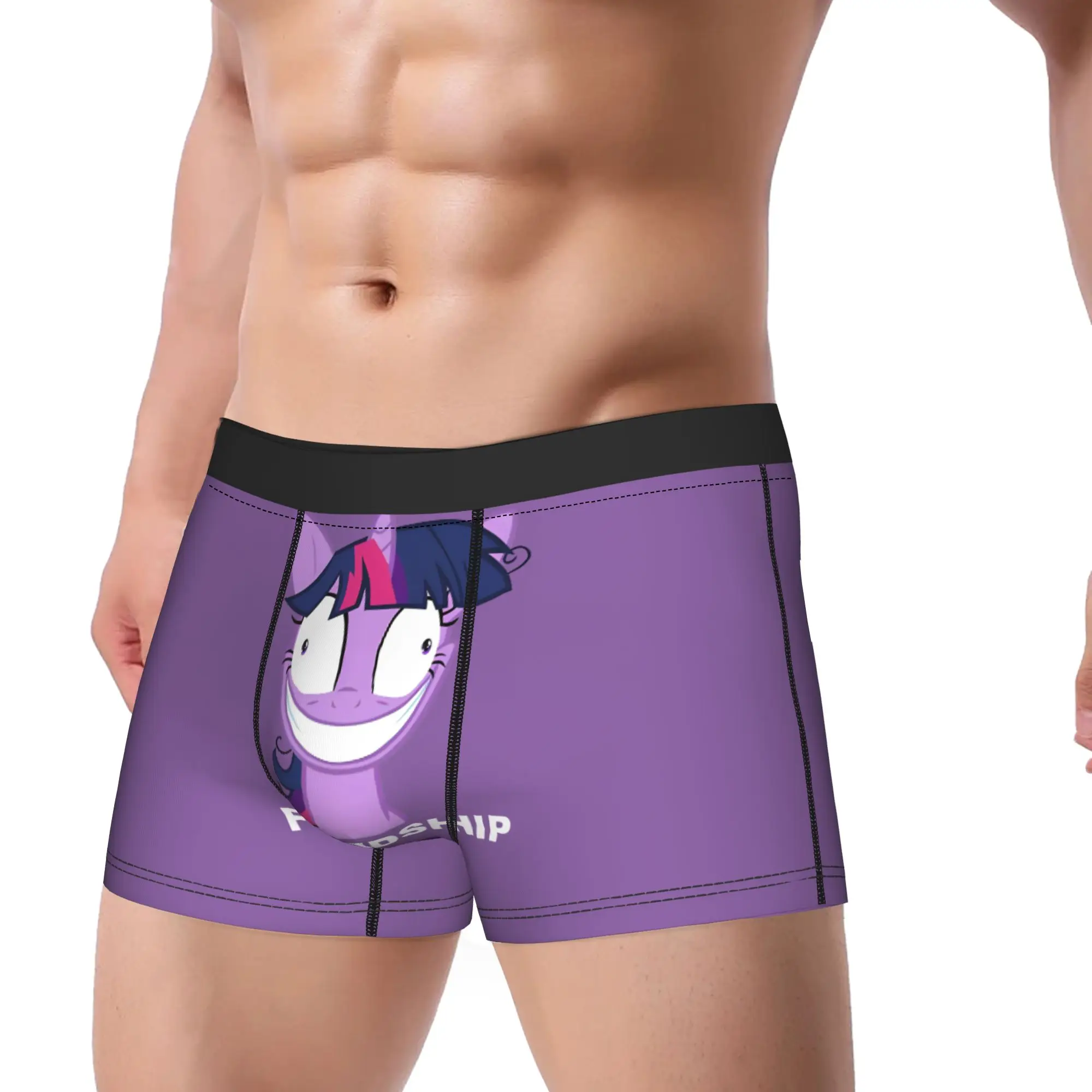 

Twilight Sparkle Friendship Man Underwear PMLP Boxer Briefs Shorts Panties Humor Breathable Underpants for Male M-XXL