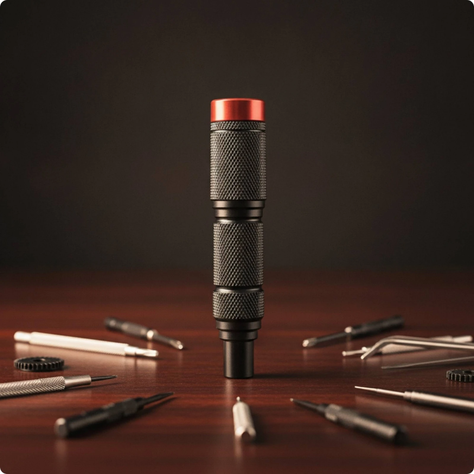 Screwdriver Handle with Hex Interface Knurled Manual Screwdriver Handle Bit Holder Anti-Slip Tool Sturdy for Diyers