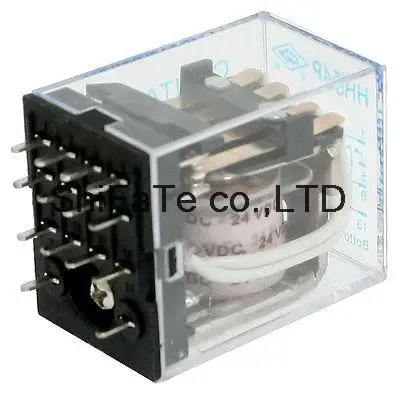HH54PA 5A DC 24V Coil PCB General Purpose Power Relay 14 Pin 4PDT