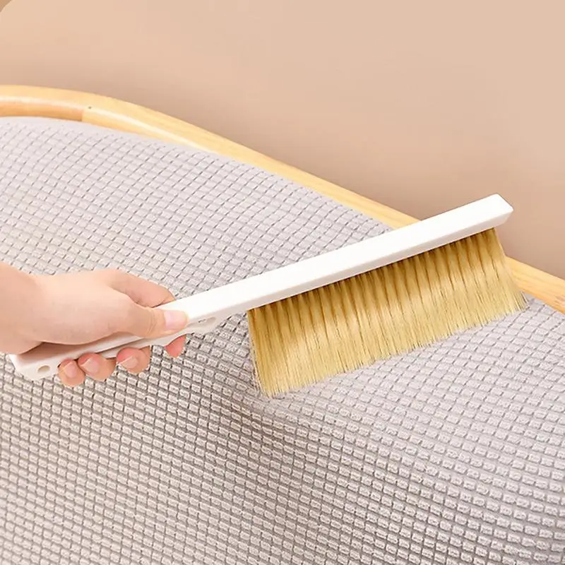 Hand Broom Dusting Brush Household Bench Brush With Long Handle Anti-Slip Couch Brush For Cleaning Hand Broom Anti-Static Dust