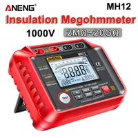 ANENG MH12 Resistor Ohm Tester Insulation Resistance Digital Megohmmeter  Meters Earth Meter Cable Voltmeter Megameter Gauge Too