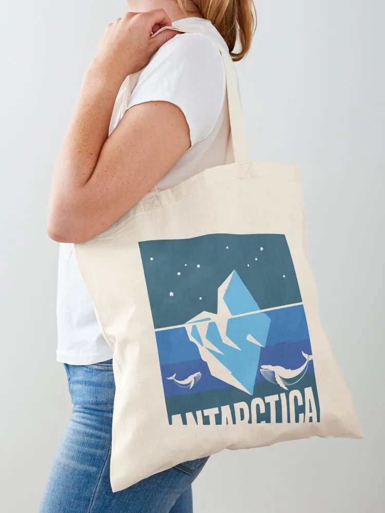

antarctica Tote Bag eco bag folding foldable reusable bag personalized tote Fabric
