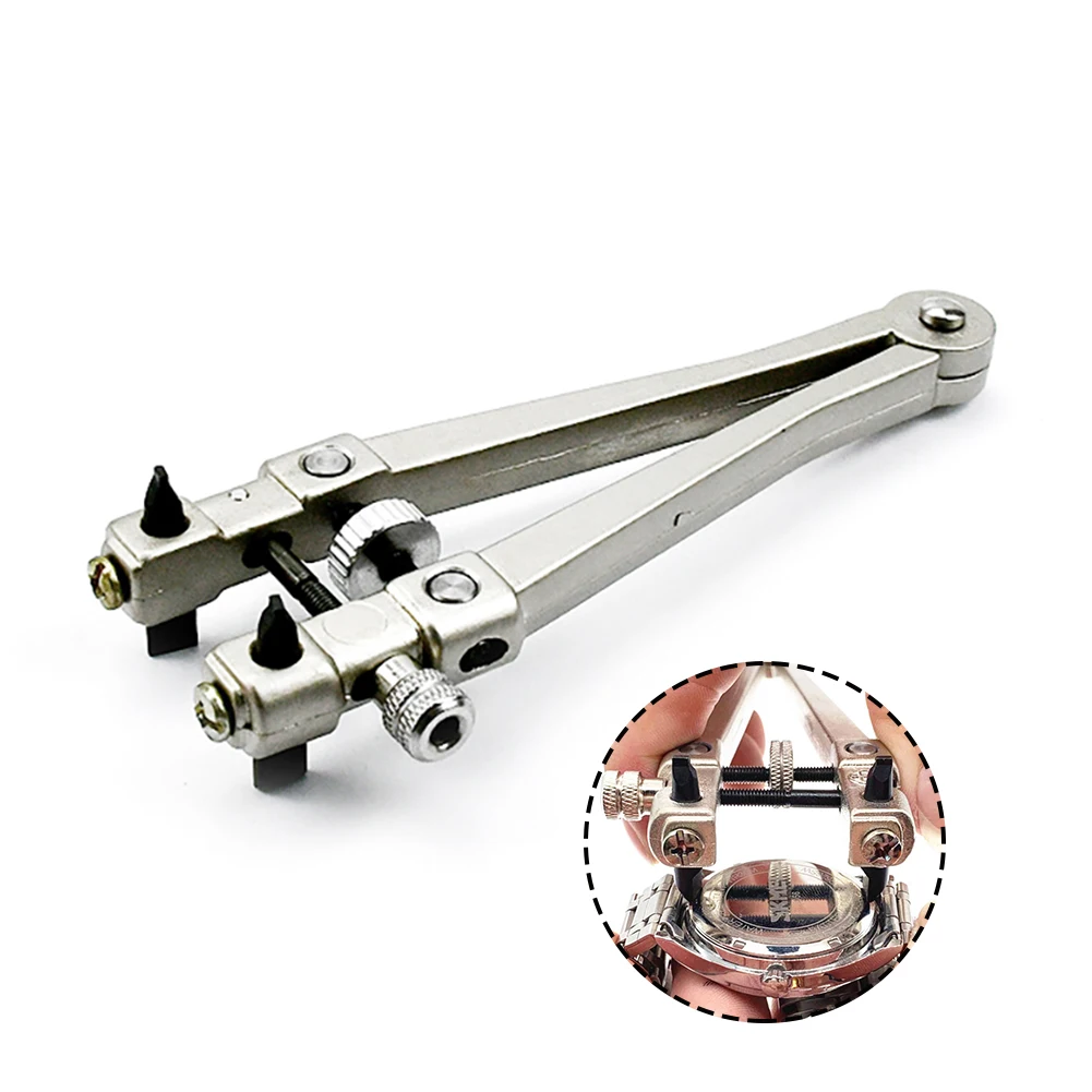 V-shape Watch Remover Back Closer Back Case Practical Adjustable Clamp Repair Tools Watch Opener