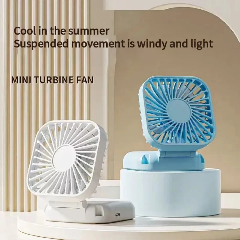 متعددة الوظائف مروحة قابلة للطي المحمولة مروحة صغيرة محمولة مروحة توربينية صغيرة USB قابلة للشحن كتم معلقة الرقبة مروحة مروحة الطاولة
