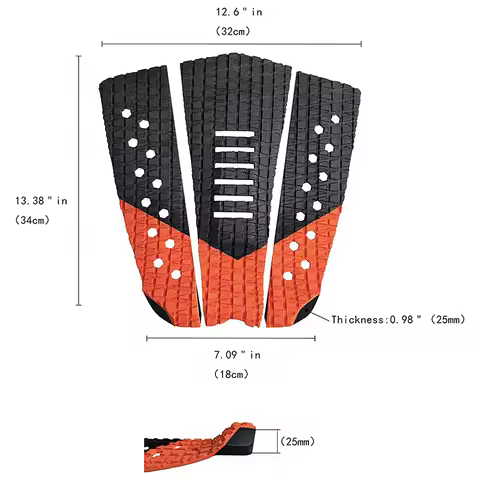 Surf Surfboard Tail Pad EVA Traction Pads EVA Grip Surf Deck Tail Pads Mat Non-Skid EVA Foam Boat Decking Sheet