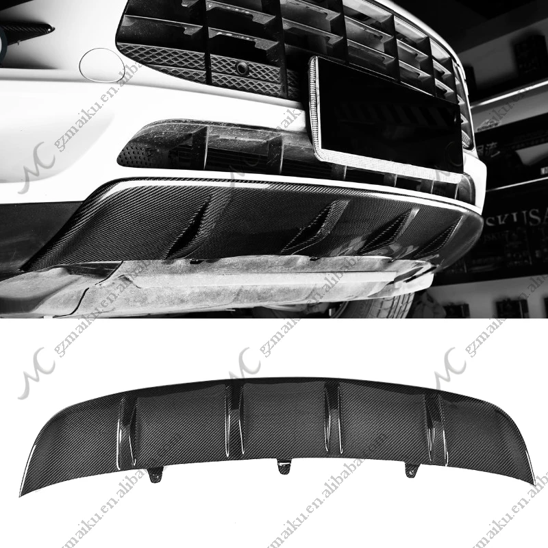 

2014-2019 MACAN Carbon Fiber Front Bumper Lip Spoiler Diffuser For Porsche