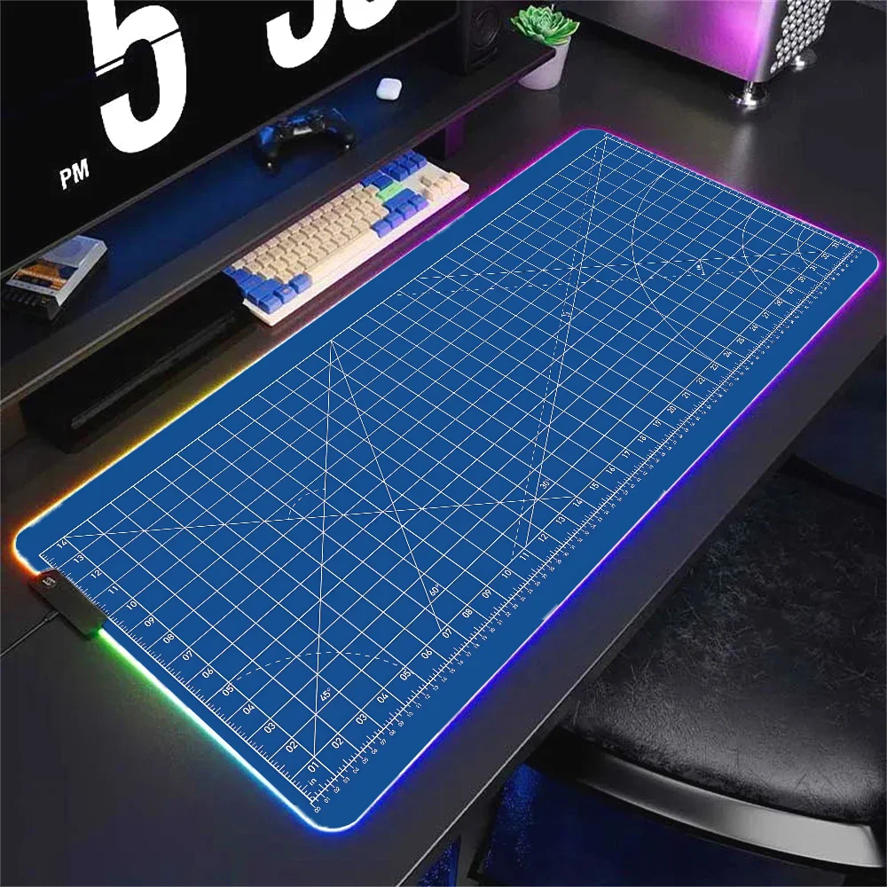 Cutting Mat Switch Patent  Mousepad XXL RGB Gaming Mouse Pads HD Black Gamer Accessories Large LED