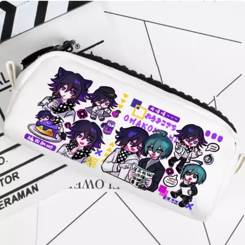 Anime Kokichi Oma Drink Danganronpa V3 Pencil Case Oxford Canvas Storage Bag Pencil Box Pencilcase School Pen Bag 2638