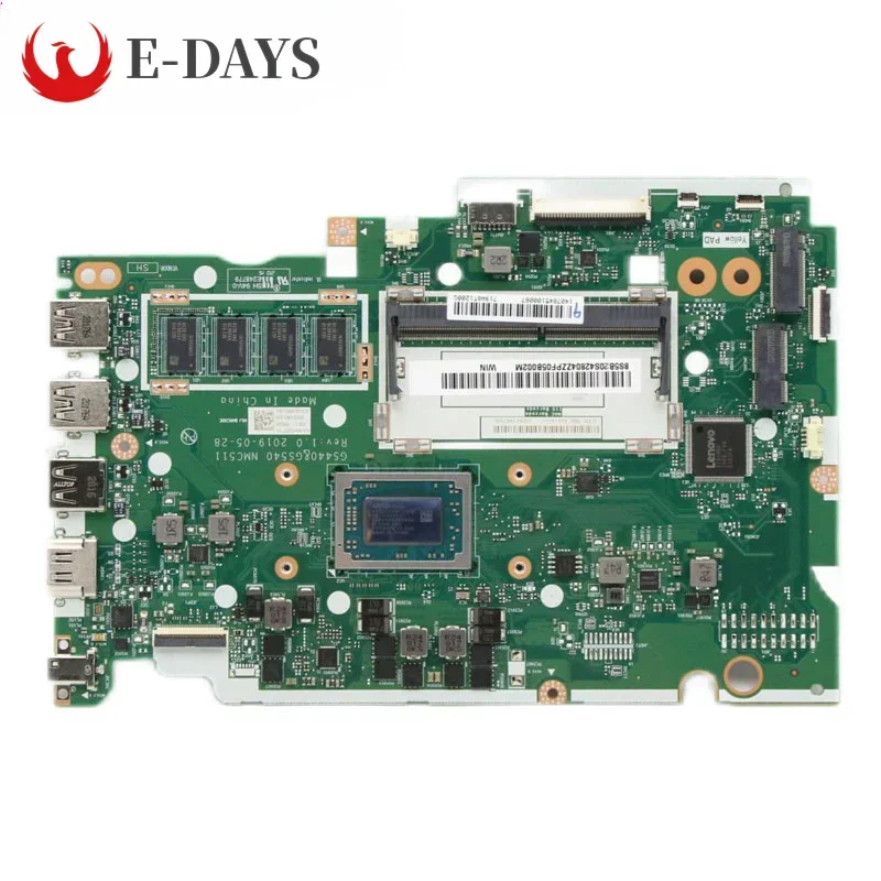 For Lenovo Ideapad S145-15API Motherboard NM-C511 Mainboard With CPU R3-3200U R5-3500U R7-3700U 4GB RAM DDR4 100% Tested OKhigh