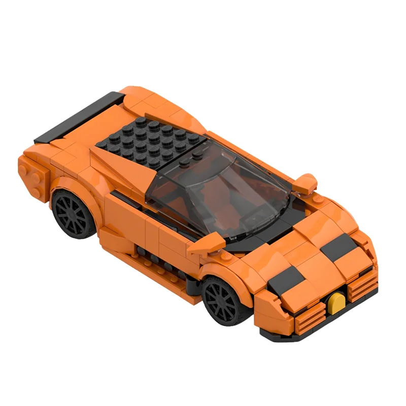 306-teiliger MOC City Champions Bugatti EB Modellbausatz Architektur Weihnachtsgeschenk Spielzeug Idee Bildung Bausteine Geburtstag