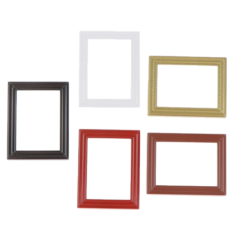 1:12 Dollhouse Photo Frames Mirror Frames Photo Border Picture Frame Model Decor