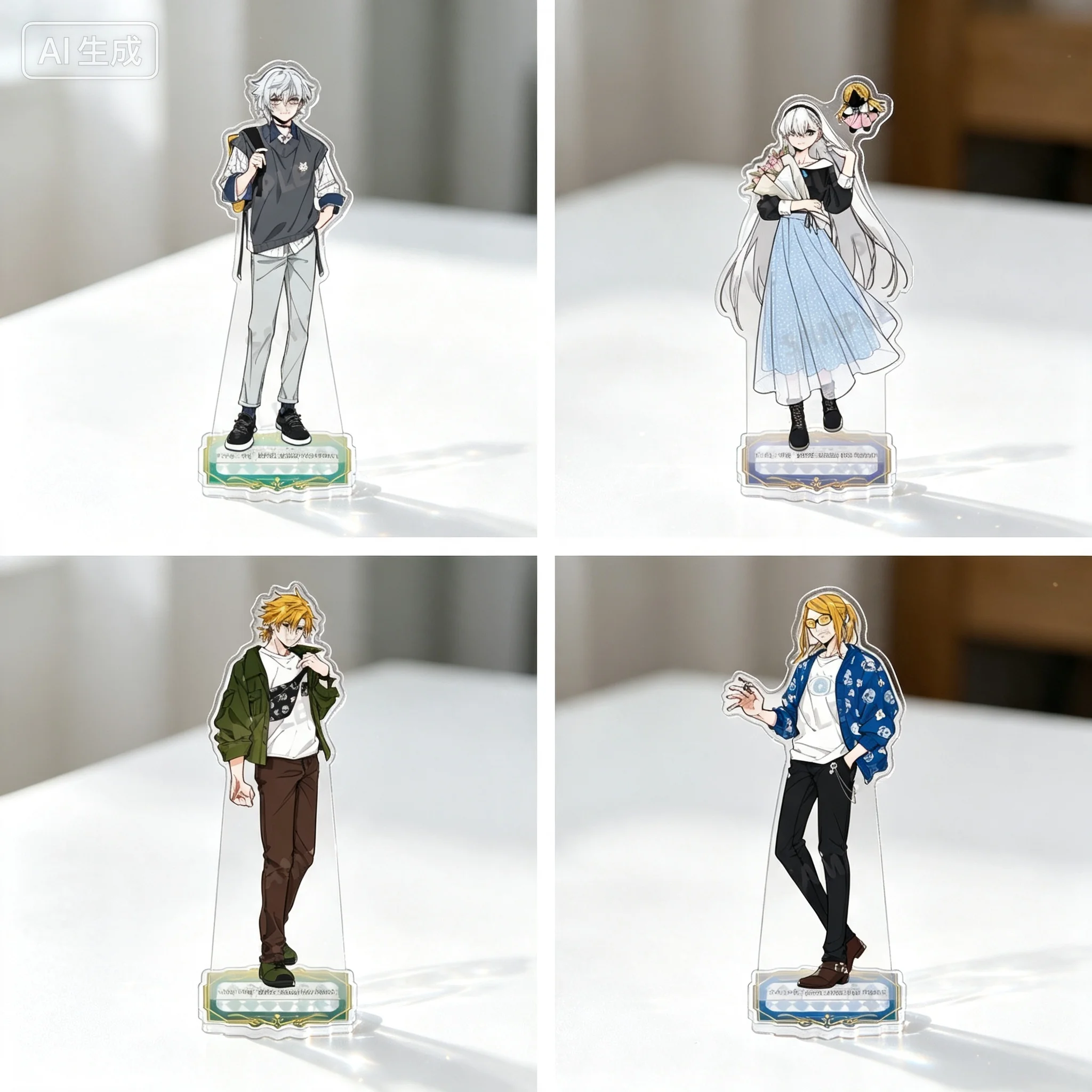 Figura Acrílica de Anime Fate/Grand Order, Anastasia Viy Kadoc Zemlupus, Soporte de Figura, Placa Decorativa, Llaveros, Adorno de Escritorio
