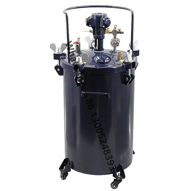 

80L China 304 Stainless Steel Automatic Mixing Bucket Paint Mixing Machine Glue Water Pneumatic Coating Pressure Pot Tank Price