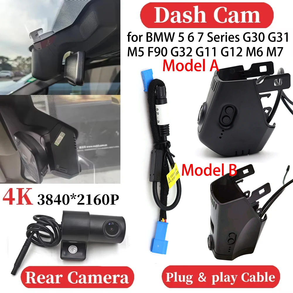 

for BMW 5 6 7 Series G30 G31 M5 F90 G32 G11 G12 M6 M7 UHD Car 4K Video Recorder DVR Dash Cam Dashboard Camera Night Vision