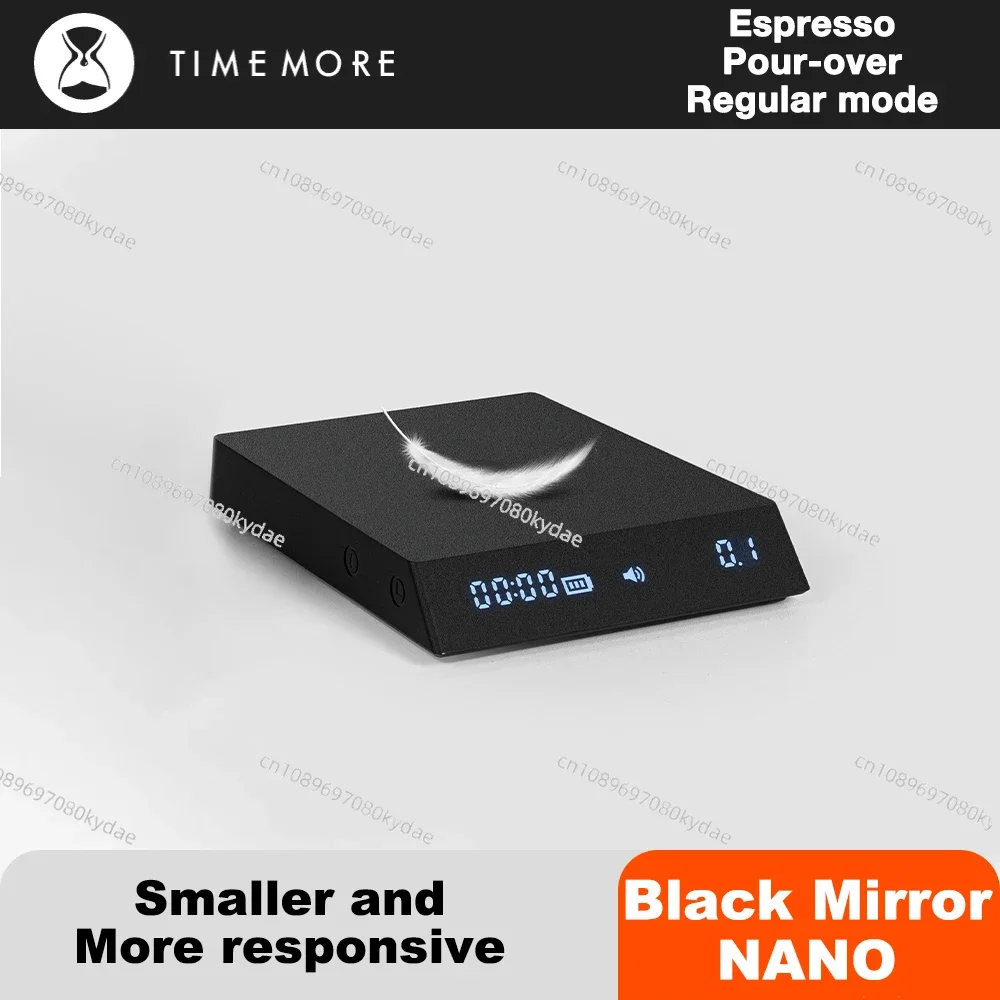 suitable for Black Mirror Nano Scale Pour Over Coffee Espresso Scale 0.1g / 2kg Electronic DIGITAL Scale 3 Modes Built-in Auto