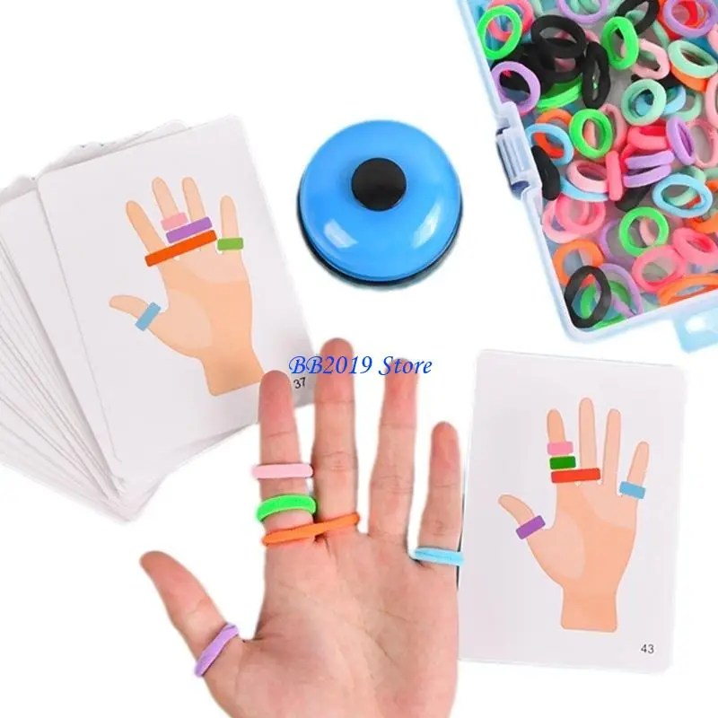 Q0KB – bagues en corde élastique, jeu correspondance pour enfants, jeu d'interaction, jeu société d'entraînement à