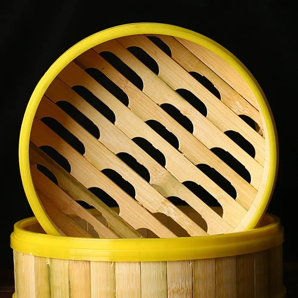 Bamboo Wooden Steamer Kitchen Cookware Fish Rice Dim Sum Basket Rice Pasta Cooker With Lid food Steamed stuffed Bun Steamer