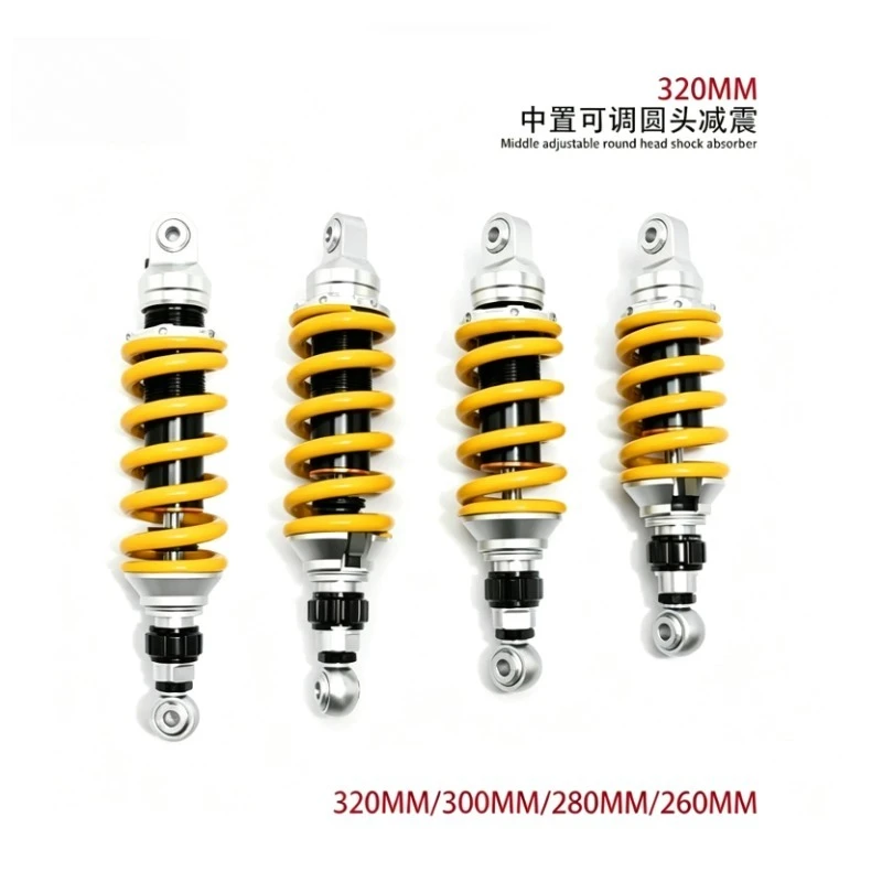 Adjustable Motorcycle Rear Shock Absorber 280‑320mm Suspension For 500‑1000cc Motorbike Replacement Suspension Part