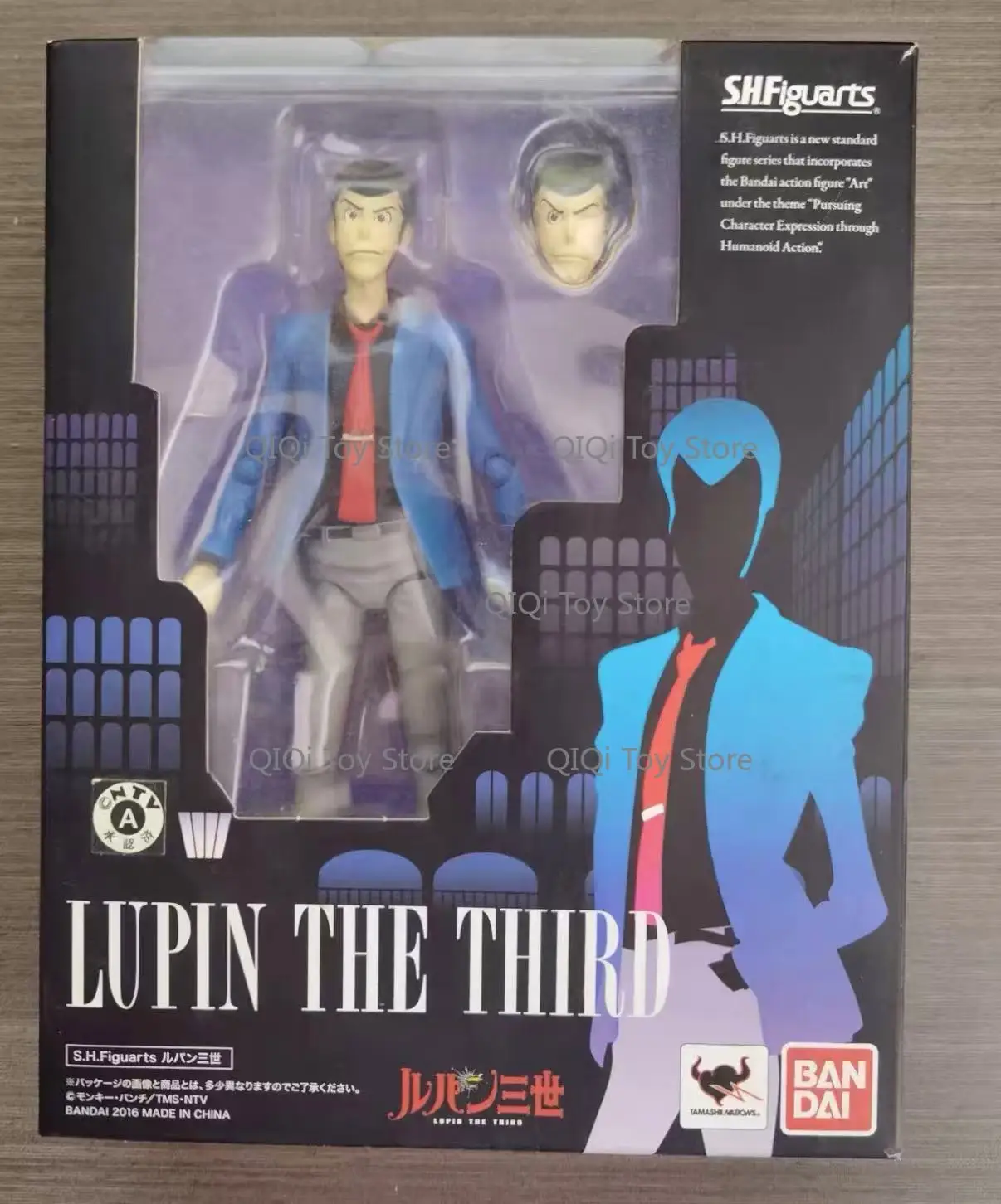 

Фигурка Bandai SHF Люпен III: Люпен Фэн Фу Эрцзы Цянгата Синги, подвижная, ручной работы