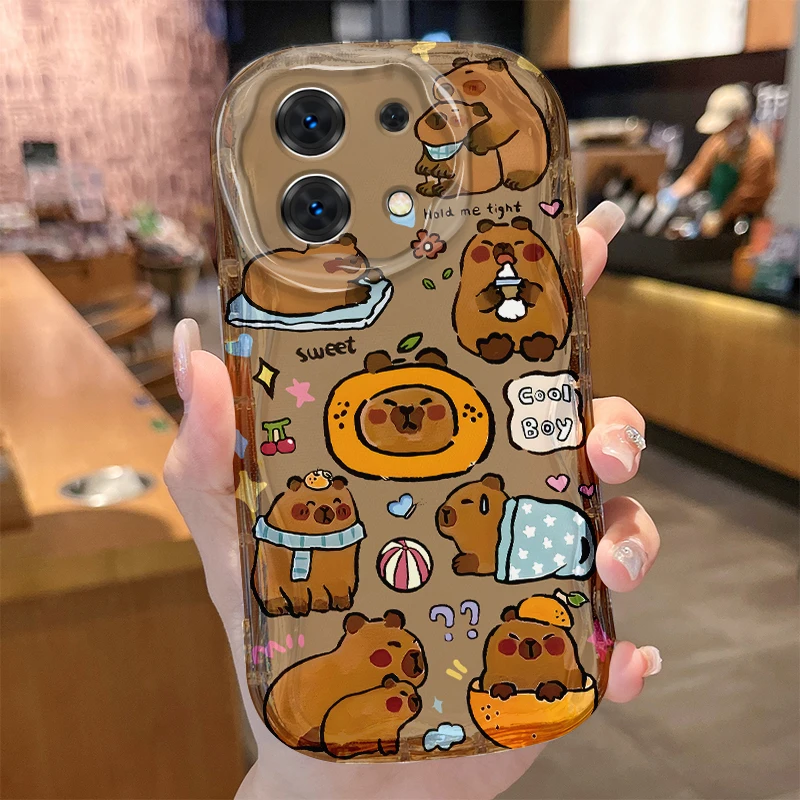 Capybara Case for Xiaomi Redmi Note 14 13 12 11 10 Pro Plus 5G 9 14C 13C 4G 12C 10C 10S A2 A1 Shockproof Soft Silicone Cover