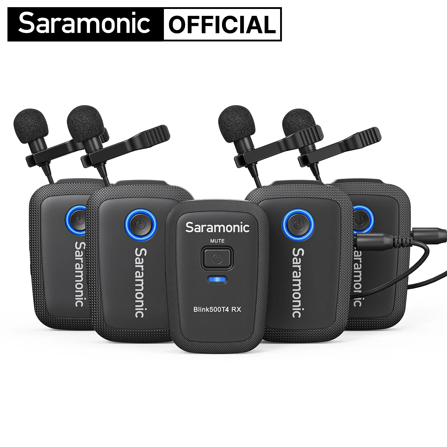 

Saramonic Blink500T4 4-канальный беспроводной петличный петличный микрофон для iPhone Android DSLR-камеры Запись видео Потоковое видеоблог