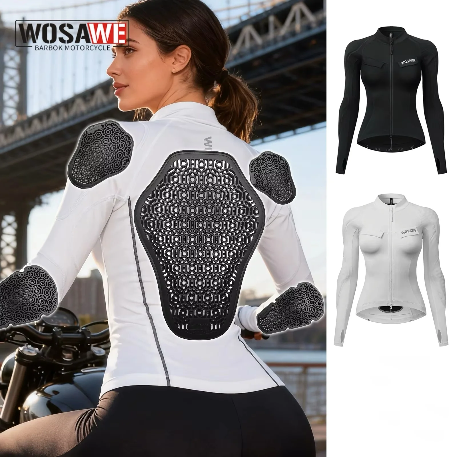 

Женская куртка WOSAWE для мотоциклистов, дышащая, летняя, эластичная, повседневная одежда для женщин и девушек