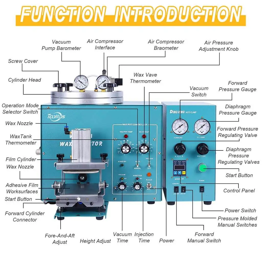 

DX-510 прецизионный цифровой дисплей вакуумная машина для впрыска воска автоматический инжектор воска оборудование для изготовления ювелирных изделий ювелирные инструменты