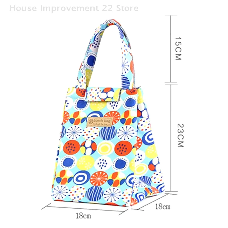Borsa per il pranzo isolata in tessuto Oxford Borsa termica per bevande per alimenti da campeggio Borsa da viaggio per picnic Scatola per alimenti impermeabile per bambini adulti