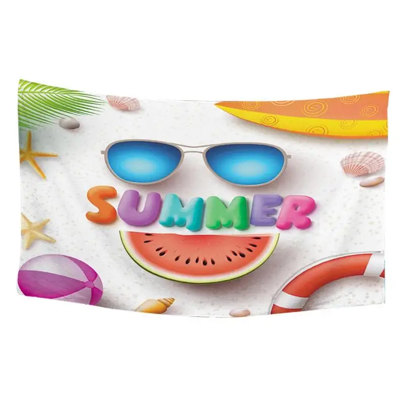 Quick Dry Beach Towel Beach Landscape Print Fine Fiber Beach Towel Ultra-Absorbent Fine Fiber Polyester Beach Towel Summer