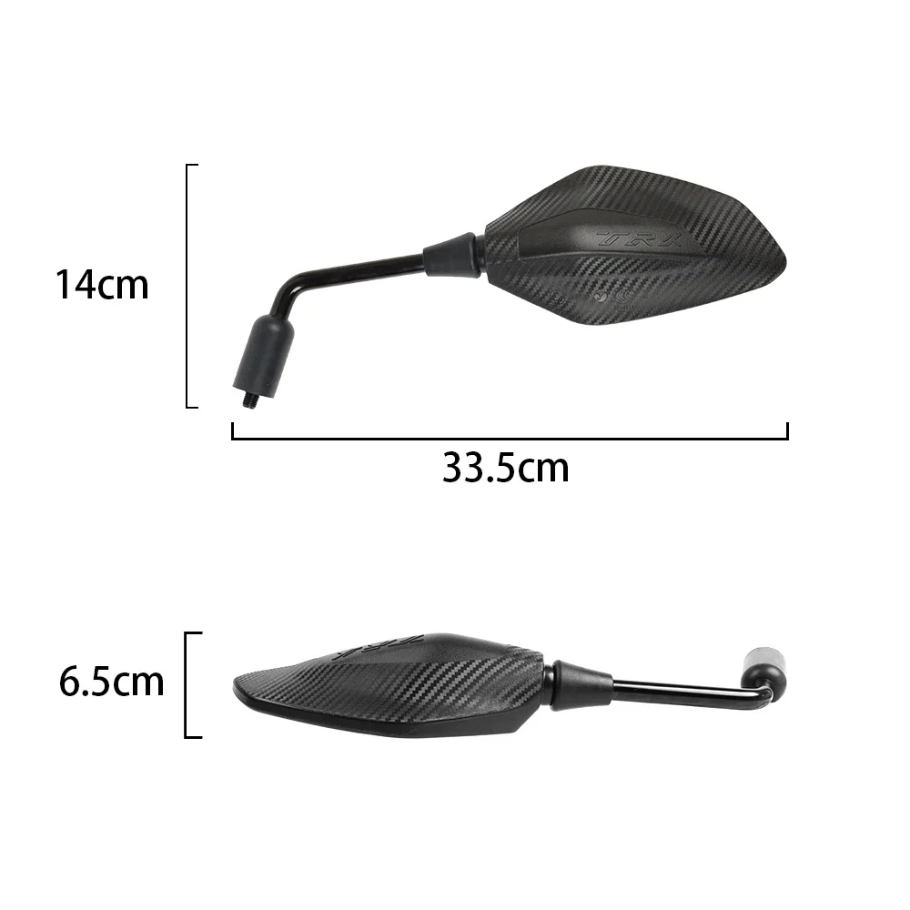 10mm Motorcycle Rearview Side Mirrors Universal Scooter Bar End Handlebar Mirror Screw Accessories For Benelli TRK 502X 520 X