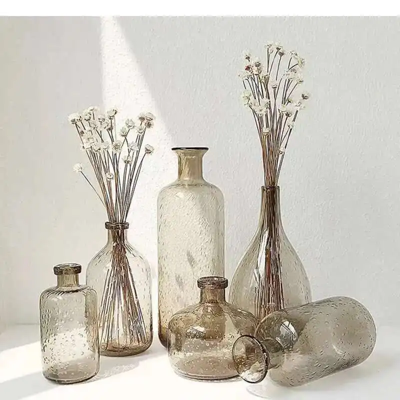 

Nordic Simple Shooting Props Bubble Glass Vase Home Decoration Vase Decoration Multi Size Optional