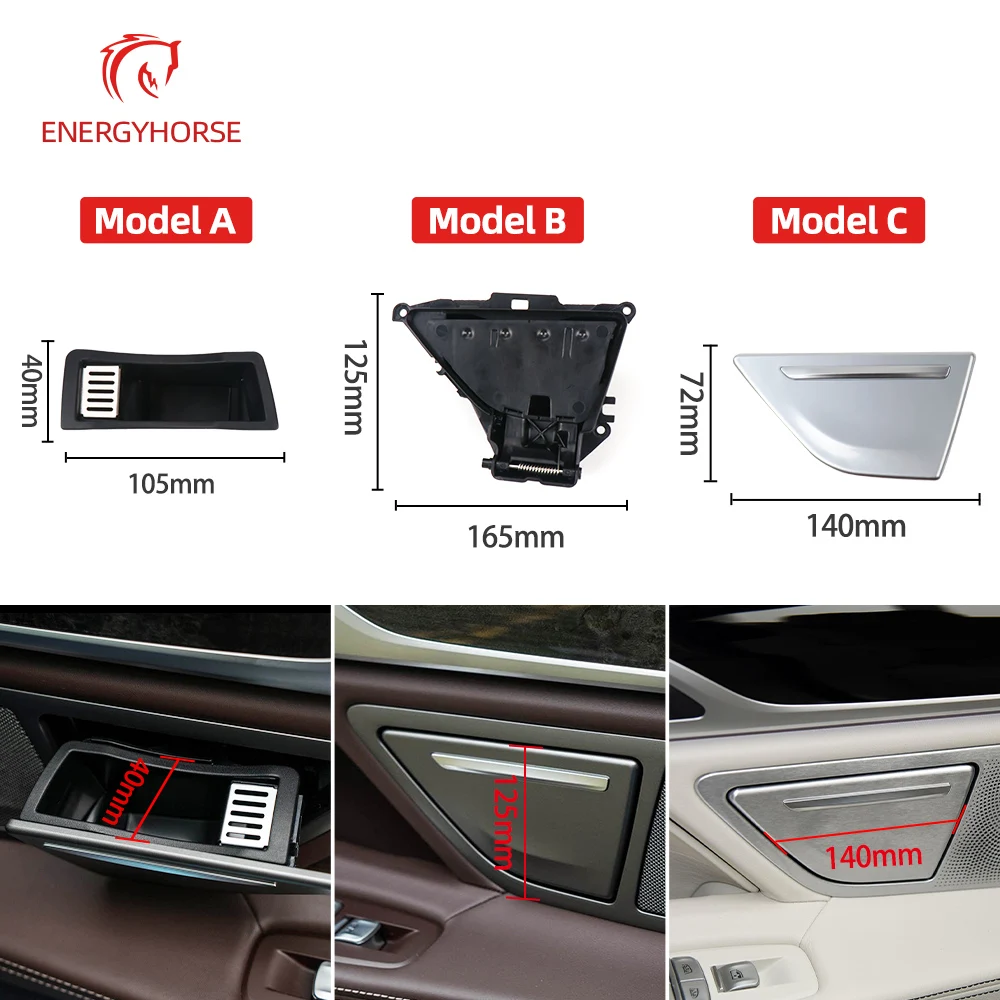 

4 Colors Interior Rear Door Ashtray Cover Liner Case Replacement For BMW 7 Series G11 G12 730 740 750 760 51427398885 5142739888